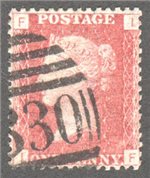 Great Britain Scott 33 Used Plate 148 - IF